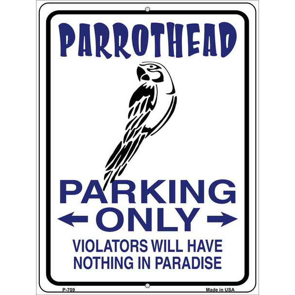 Parrothead Parking Wholesale Metal Novelty Parking Sign