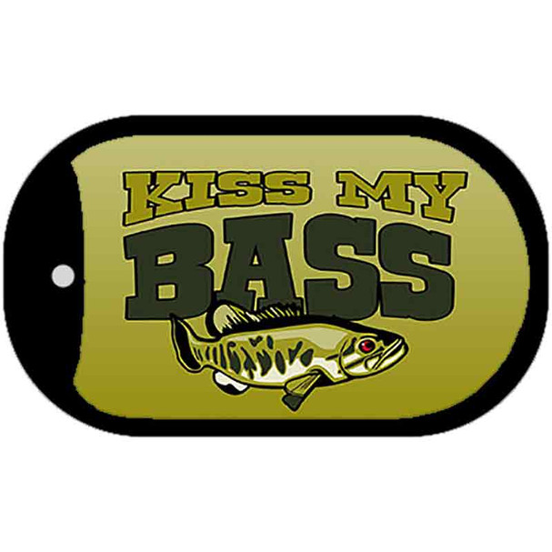Kiss My Bass Wholesale Novelty Metal Dog Tag Necklace