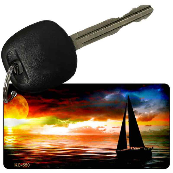 Sailboat Wholesale Novelty Metal Key Chain