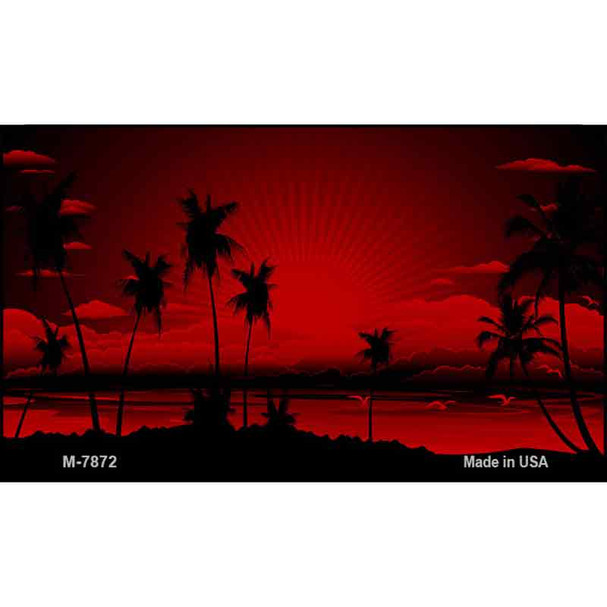 Sunset Red Wholesale Novelty Metal Magnet M-7872