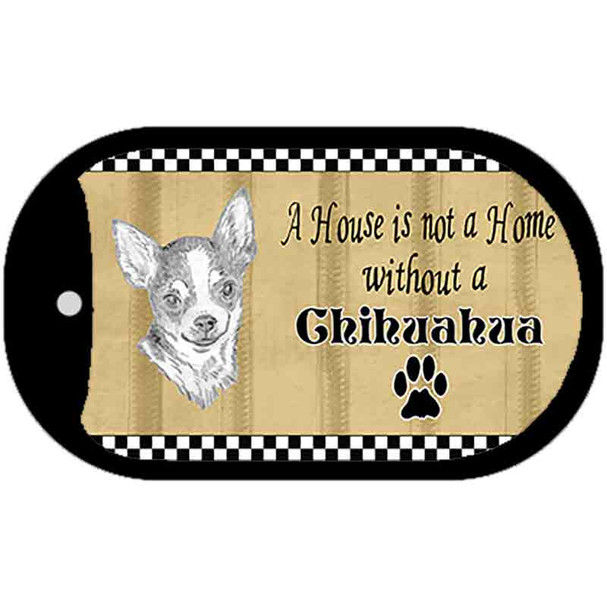 Chihuahua Pencil Sketch Wholesale Novelty Metal Dog Tag Necklace