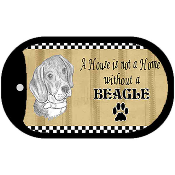 Beagle Pencil Sketch Wholesale Novelty Metal Dog Tag Necklace