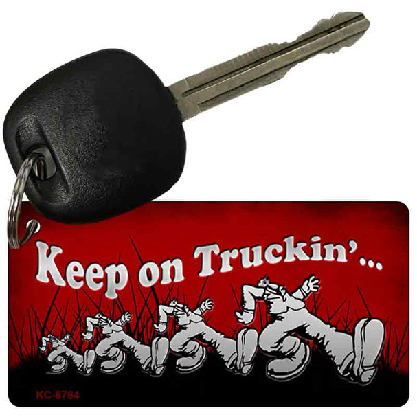 Keep on Truckin Wholesale Novelty Metal Key Chain
