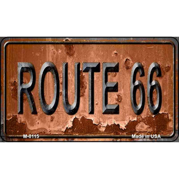 Route 66 Rusty Wholesale Novelty Metal Magnet M-8115