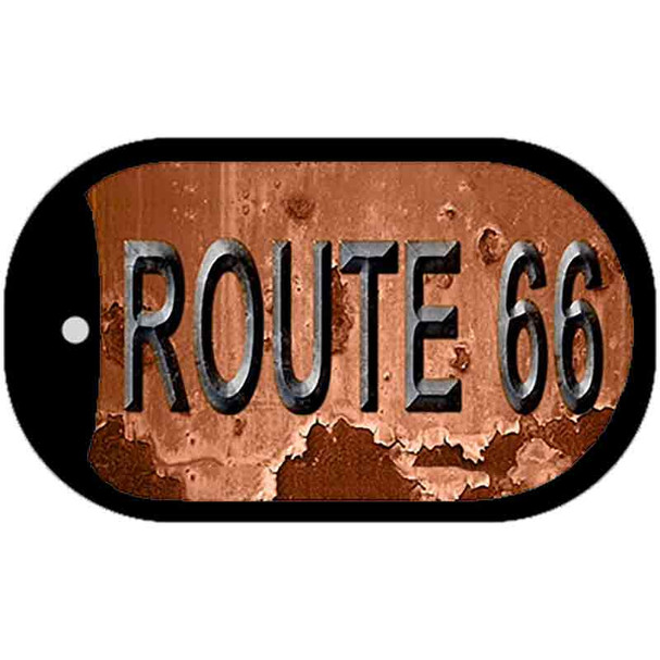Route 66 Rusty Wholesale Novelty Metal Dog Tag Necklace