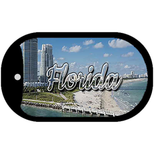 Florida White Sand Beach Wholesale Novelty Metal Dog Tag Necklace