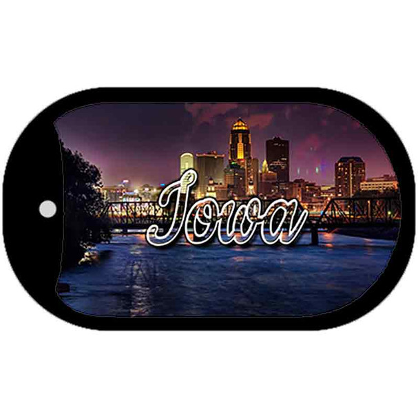 Iowa Bridge City Lights Wholesale Novelty Metal Dog Tag Necklace