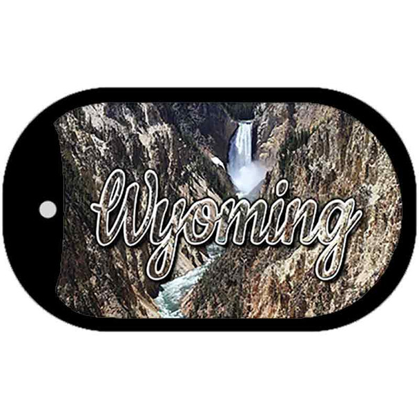 Wyoming Rocky Waterfall Wholesale Novelty Metal Dog Tag Necklace