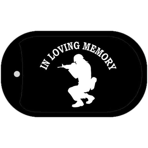 In Loving Memory Squatting Wholesale Novelty Metal Dog Tag Necklace