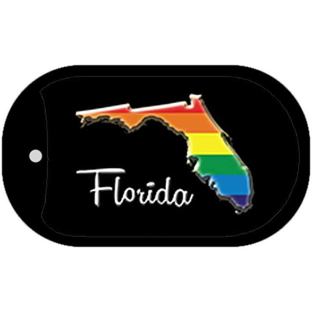 Florida Rainbow State Wholesale Novelty Metal Dog Tag Necklace