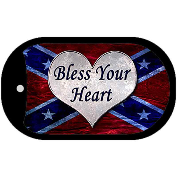 Bless Your Heart Wholesale Novelty Metal Dog Tag Necklace