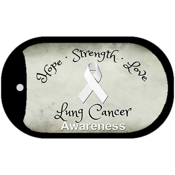 Lung Cancer Wholesale Novelty Metal Dog Tag Necklace