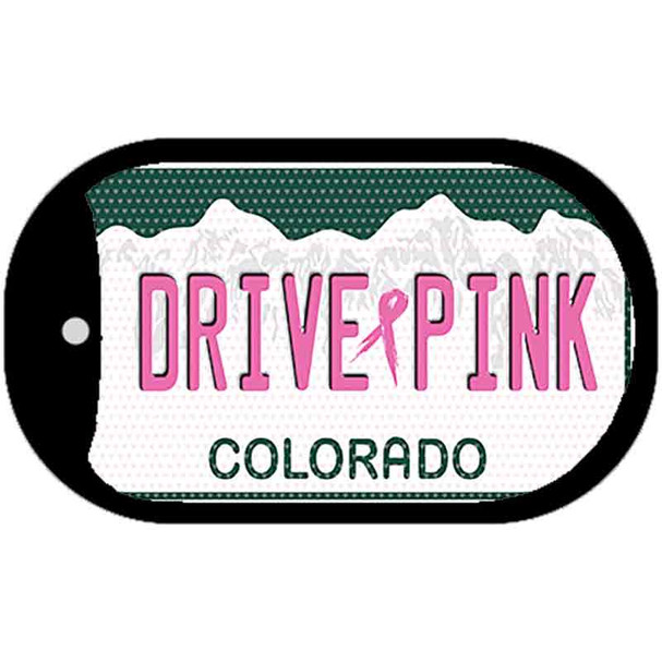 Drive Pink Colorado Wholesale Novelty Metal Dog Tag Necklace