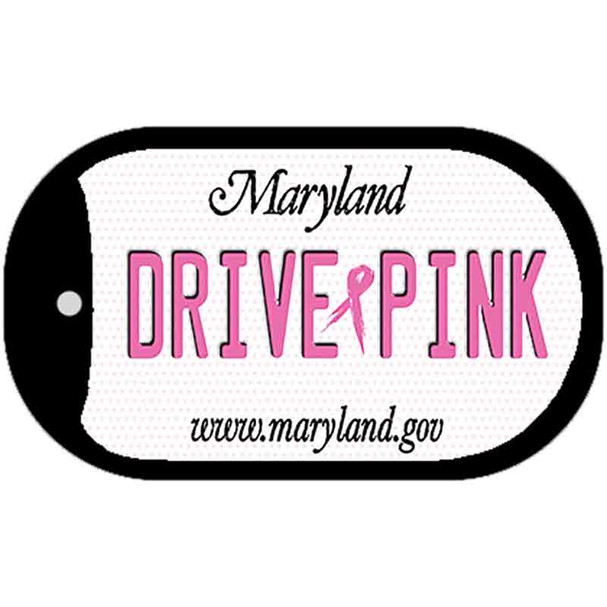 Drive Pink Maryland Wholesale Novelty Metal Dog Tag Necklace