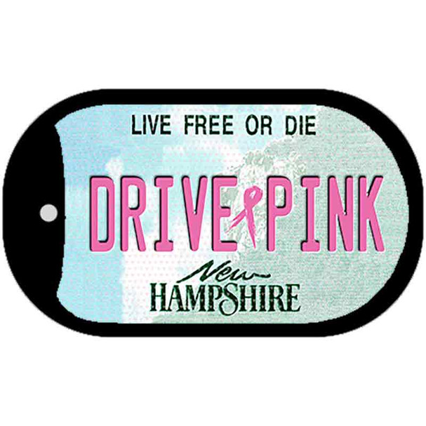 Drive Pink New Hampshire Wholesale Novelty Metal Dog Tag Necklace