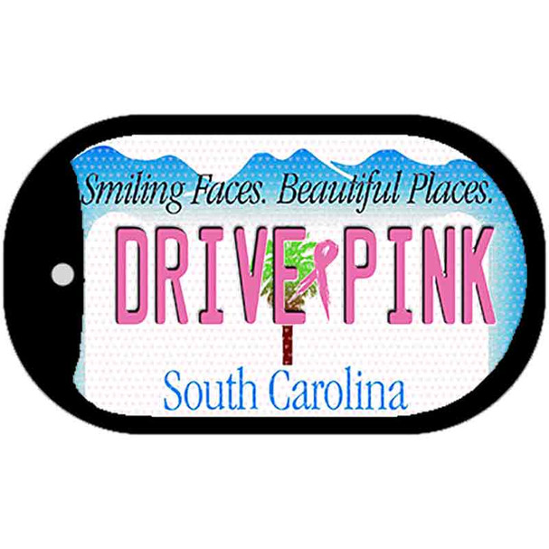 Drive Pink South Carolina Wholesale Novelty Metal Dog Tag Necklace