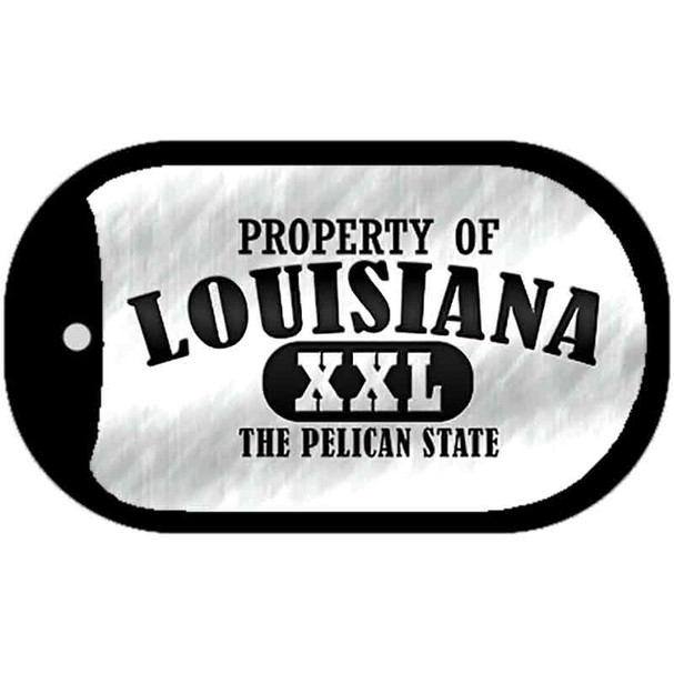Property Of Louisiana Wholesale Novelty Metal Dog Tag Necklace
