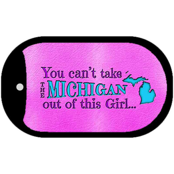 Michigan Girl Wholesale Novelty Metal Dog Tag Necklace