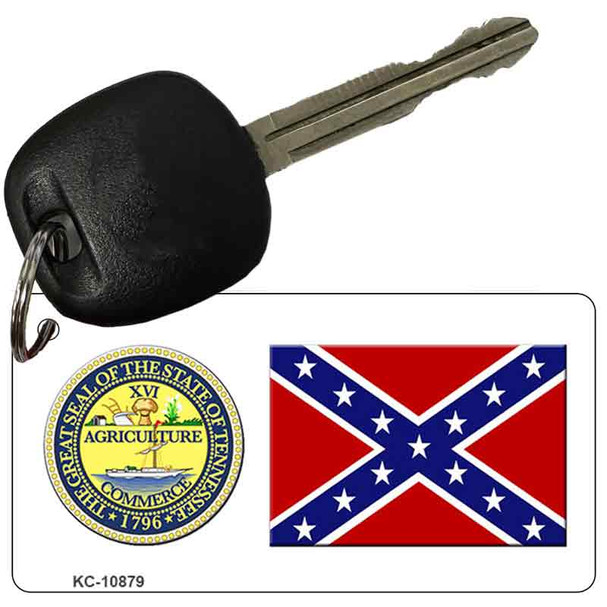 Confederate Flag Tennessee Seal Wholesale Novelty Metal Key Chain