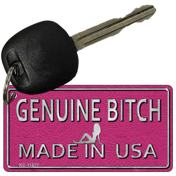 Genuine Bitch Made In The USA Wholesale Novelty Metal Key Chain