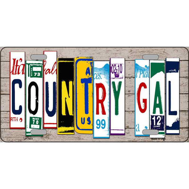 Country Gal Plate Art Wholesale Novelty Metal License Plate