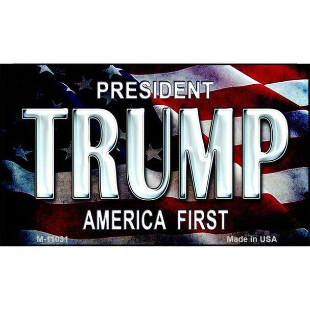 America First Trump Wholesale Novelty Metal Magnet M-11031