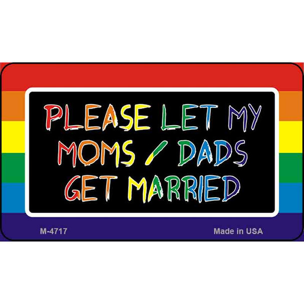 Get Married Rainbow Wholesale Novelty Metal Magnet