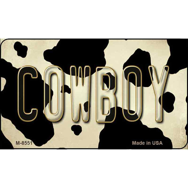 Cowboy Cow Print Wholesale Novelty Metal Magnet