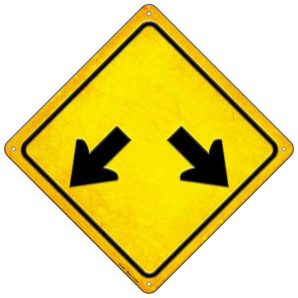 Double Arrow Wholesale Novelty Metal Crossing Sign