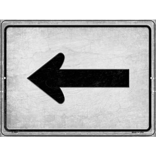 Left Arrow Wholesale Novelty Metal Parking Sign