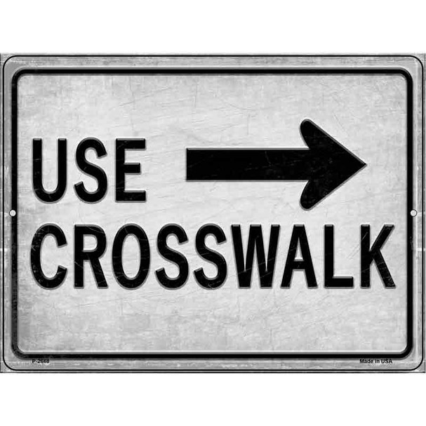 Use Crosswalk Wholesale Novelty Metal Parking Sign