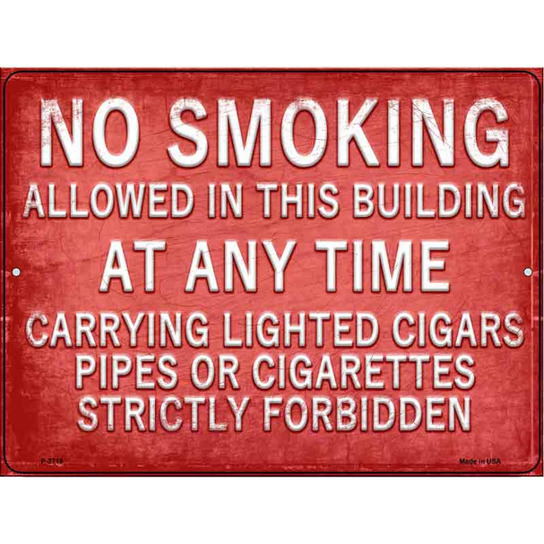 No Smoking Wholesale Novelty Metal Parking Sign P-2719