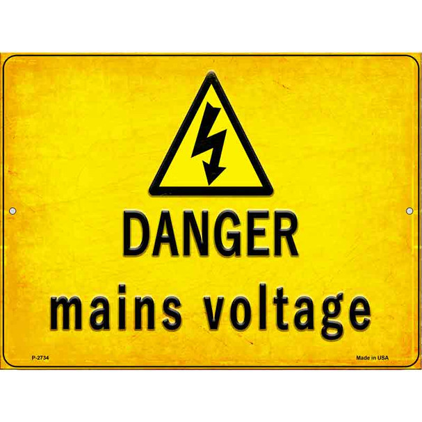 Danger Mains Voltage Wholesale Novelty Metal Parking Sign