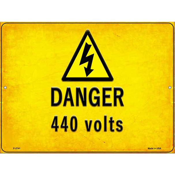 Danger 440 Volts Wholesale Novelty Metal Parking Sign