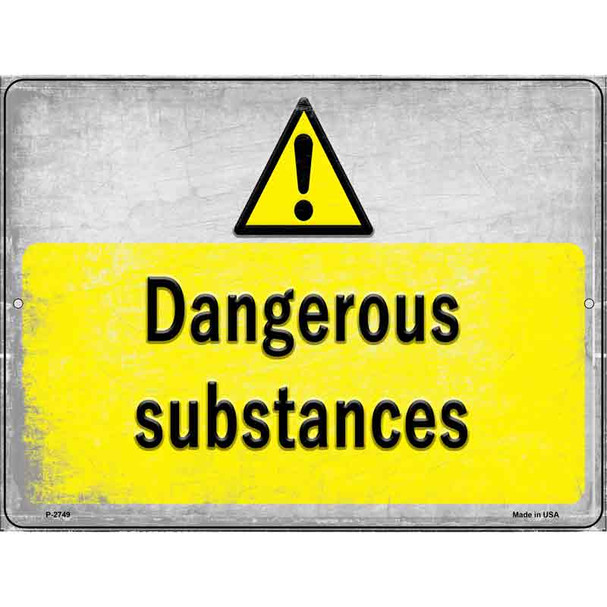 Dangerous Substances Wholesale Novelty Metal Parking Sign