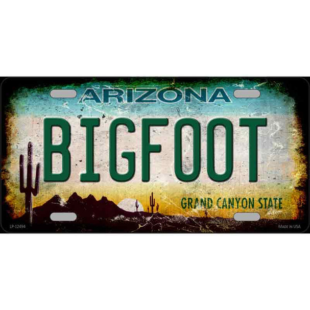 Bigfoot Arizona Wholesale Novelty Metal License Plate