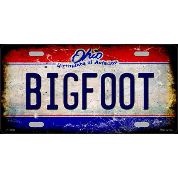 Bigfoot Ohio Wholesale Novelty Metal License Plate