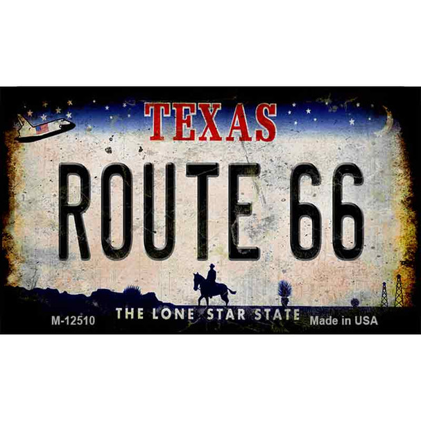 Route 66 Texas Wholesale Novelty Metal Magnet M-12510