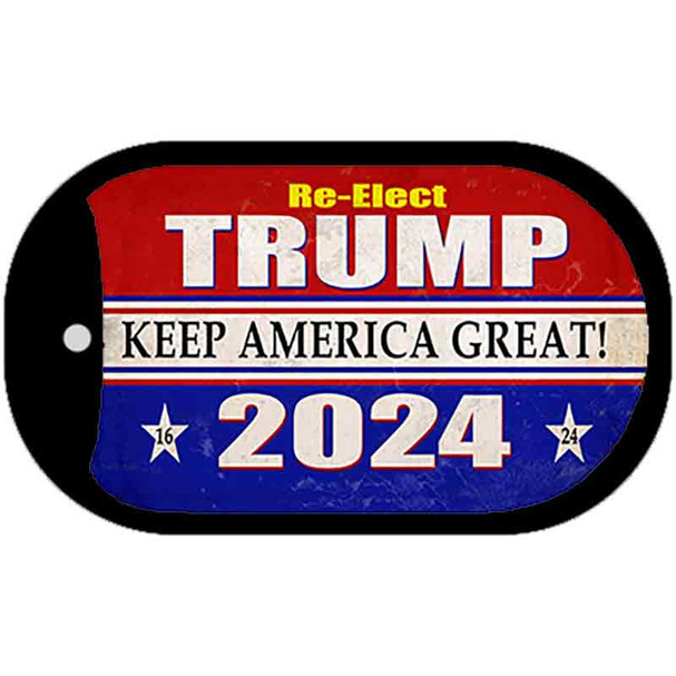 Re-Elect Trump 2024 Wholesale Novelty Metal Dog Tag Necklace