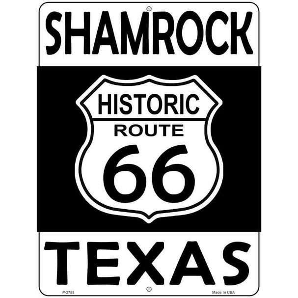 Shamrock Texas Historic Route 66 Wholesale Novelty Metal Parking Sign