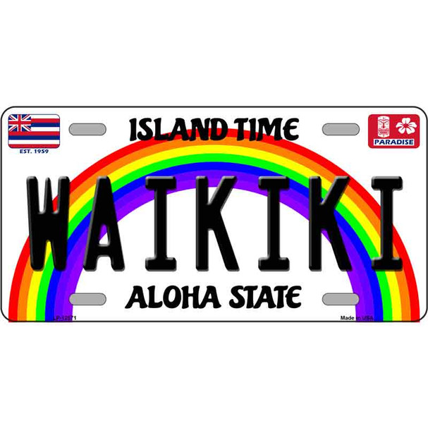 Waikiki Hawaii Wholesale Novelty Metal License Plate