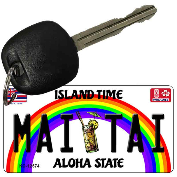 Mai Tai Hawaii Wholesale Novelty Metal Key Chain