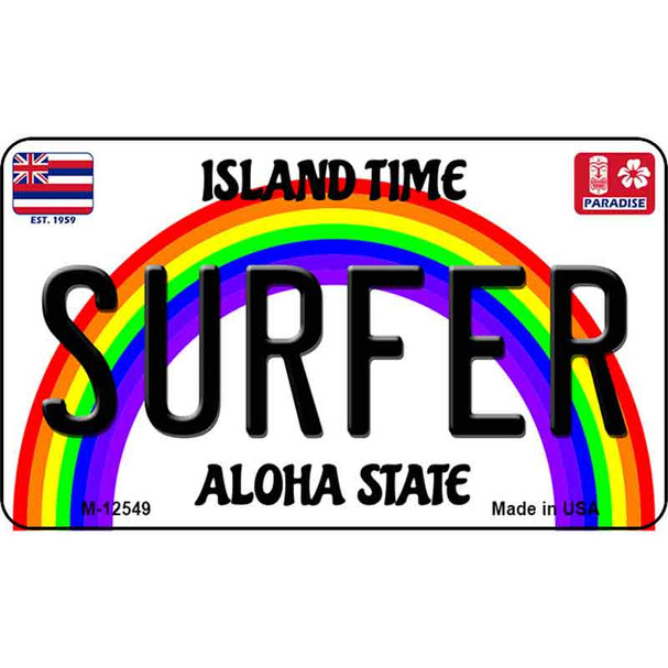 Surfer Hawaii Wholesale Novelty Metal Magnet M-12549