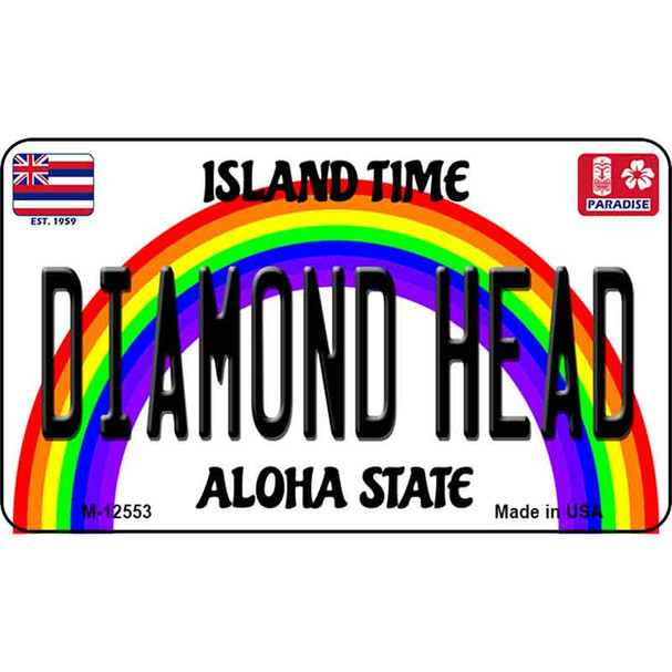 Diamond Head Hawaii Wholesale Novelty Metal Magnet M-12553