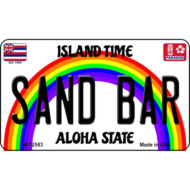 Sand Bar Hawaii Wholesale Novelty Metal Magnet M-12583