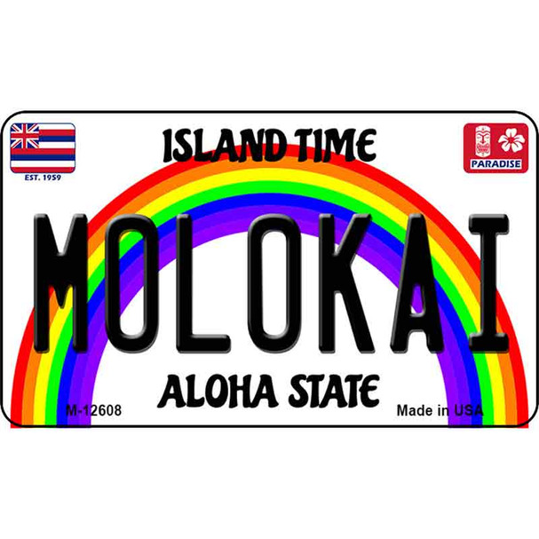 Molokai Hawaii Wholesale Novelty Metal Magnet M-12608