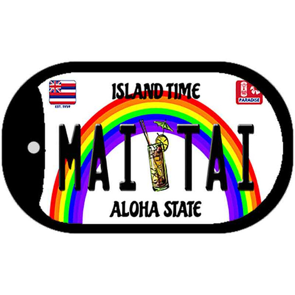 Mai Tai Hawaii Wholesale Novelty Metal Dog Tag Necklace