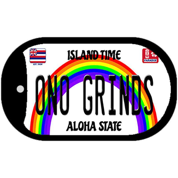 Ono Grinds Hawaii Wholesale Novelty Metal Dog Tag Necklace