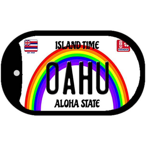 Oahu Hawaii Wholesale Novelty Metal Dog Tag Necklace