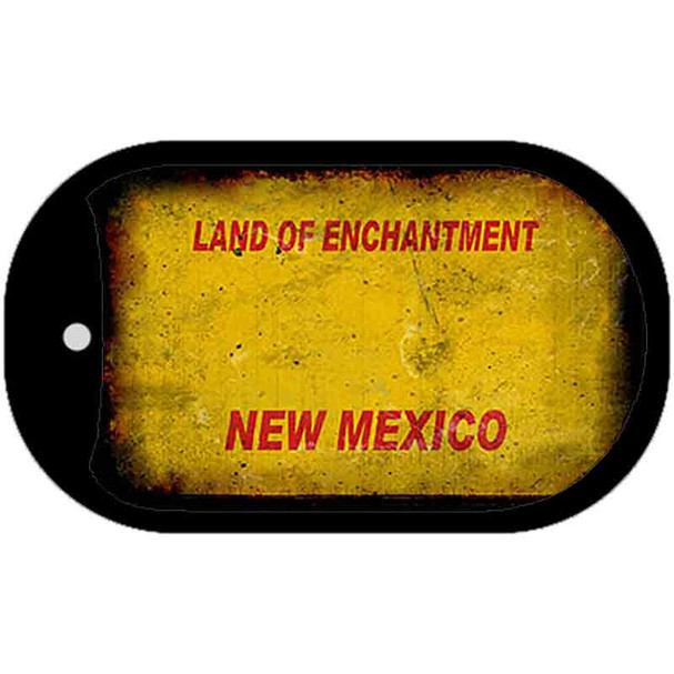 New Mexico Rusty Blank Wholesale Novelty Metal Dog Tag Necklace